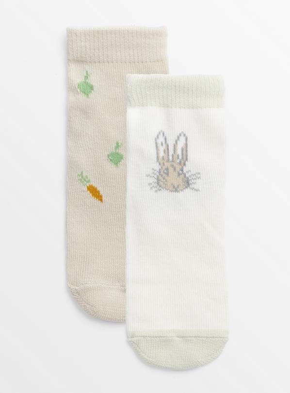 Peter Rabbit Embroidered Socks 2 Pack  1-6 months