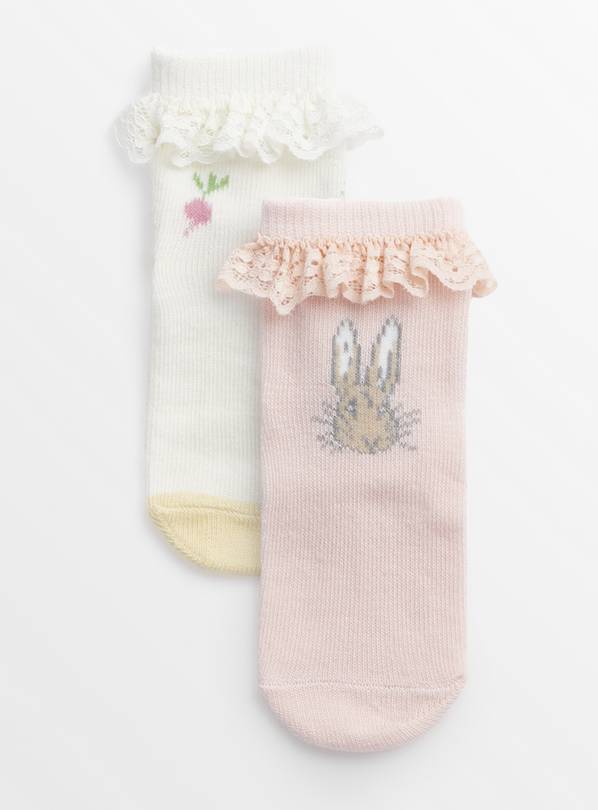 Peter Rabbit Frill Socks 2 Pack  6-12 months