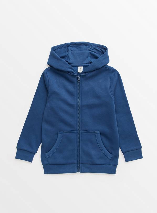 Blue Zip-Through Hoodie 9 years