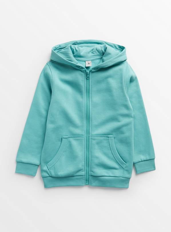 Turquoise Zip-Through Hoodie 8 years