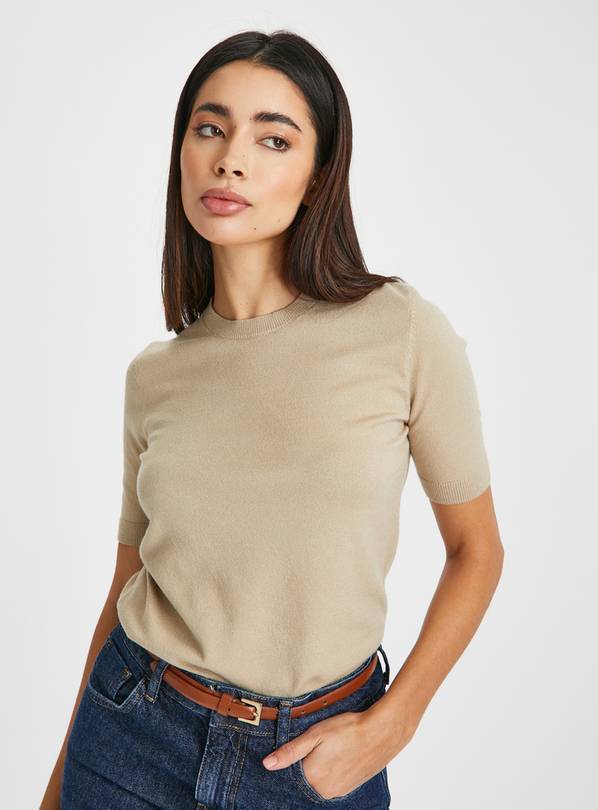 Stone Soft Touch Short Sleeve Jumper 8