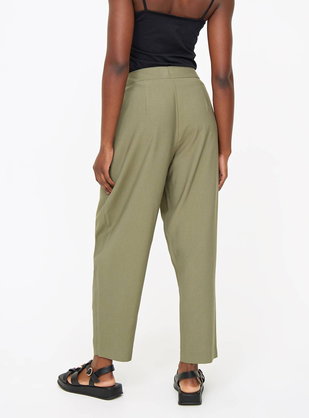 Green Barrel Leg Trousers  18R - Image 4