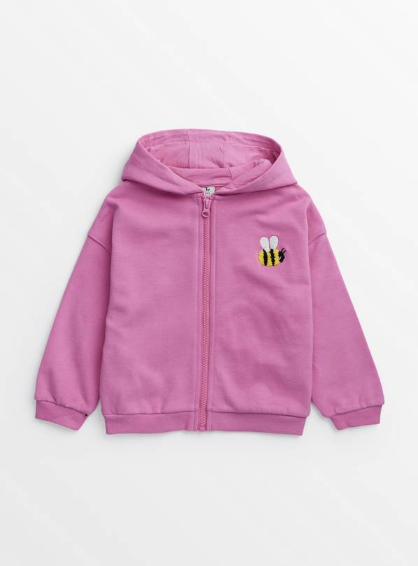 Pink Bumblebee Zip-Through Hoodie 1-2 years