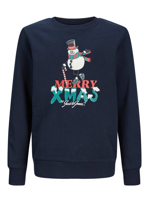 JACK & JONES JUNIOR Christmas Crew Neck Sweatshirt  6 years