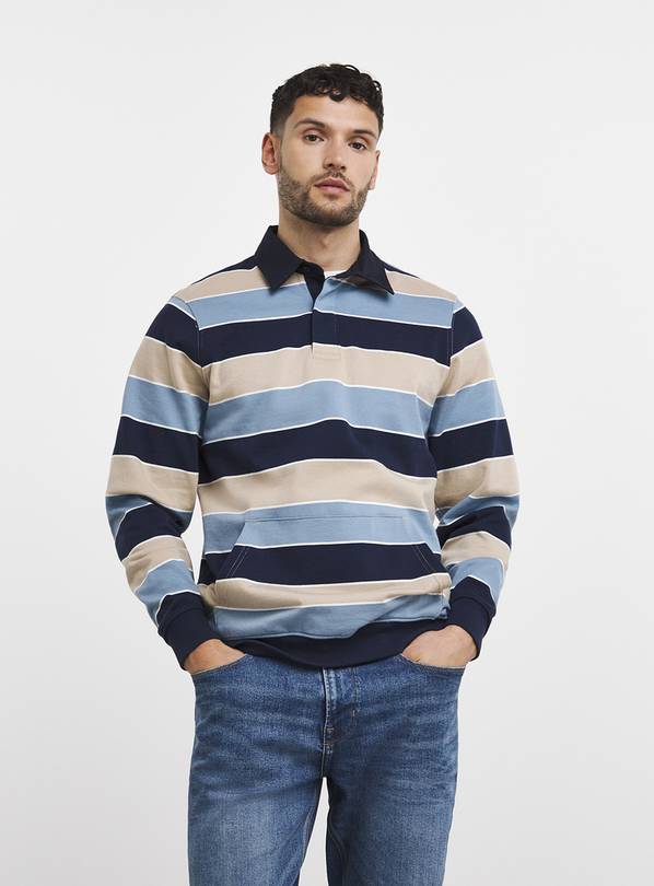 Buy JACAMO Blue Stripe Rugby Sweat XXXXXXL | Jumpers and cardigans | Argos
