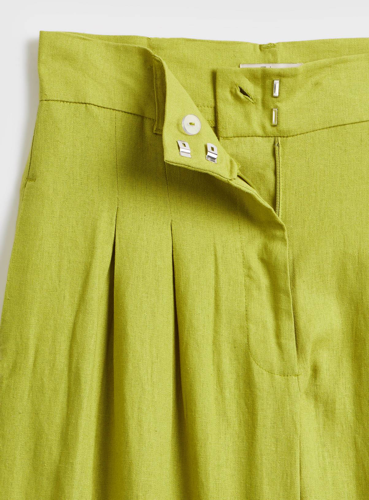 Pear Ultra Wide Leg Linen Trousers  18L - Image 4
