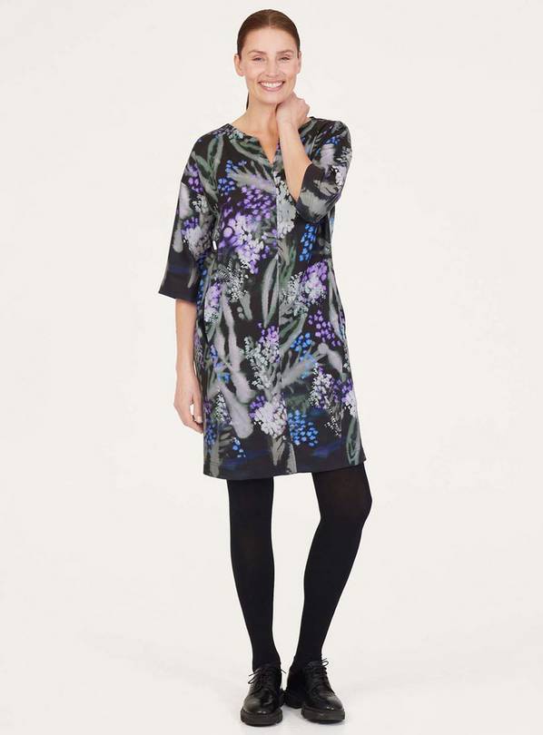 THOUGHT Sylva Tencel Crepe Shift Dress 14