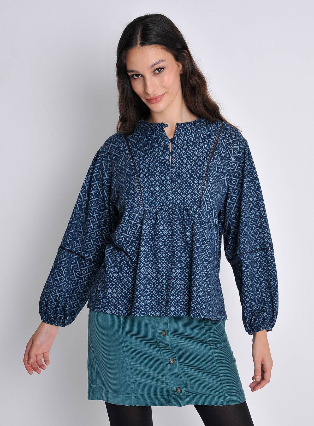 BURGS Penpethy Jersey Top With Ladder Trim 18 - Image 1