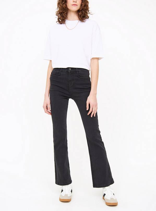 Buy Black Flared Denim Jeans 18R | Jeans | Tu