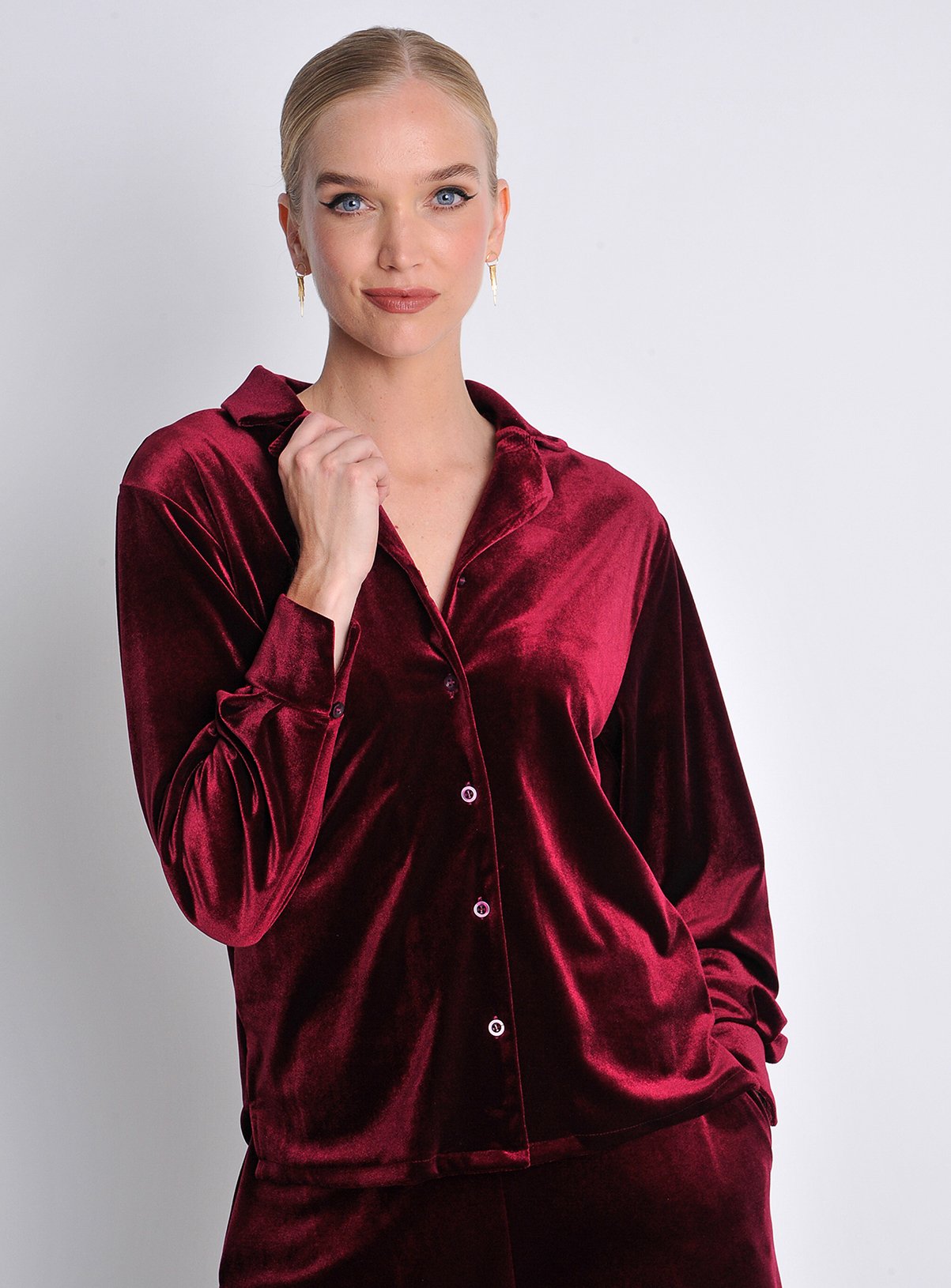 Red BURGS Ivybridge Oversized Shirt