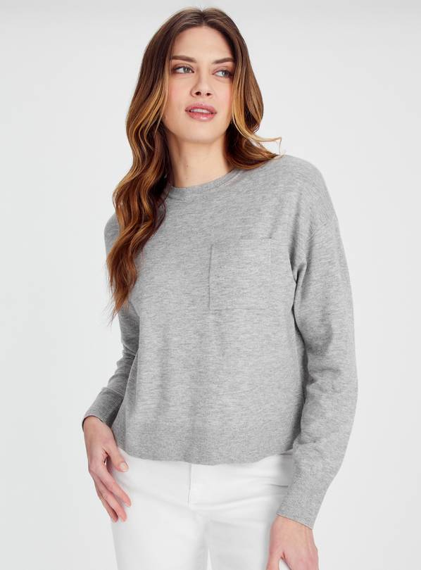 Grey Soft Touch Pocket Jumper 20