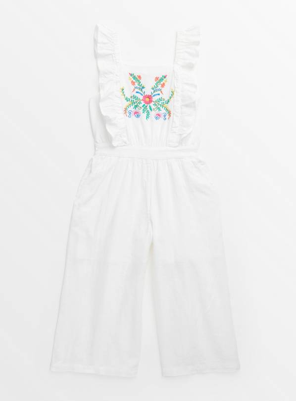 Kids best sale white jumpsuit