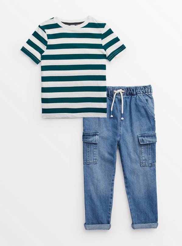 Stripe T-Shirt & Jeans Set 1-2 years