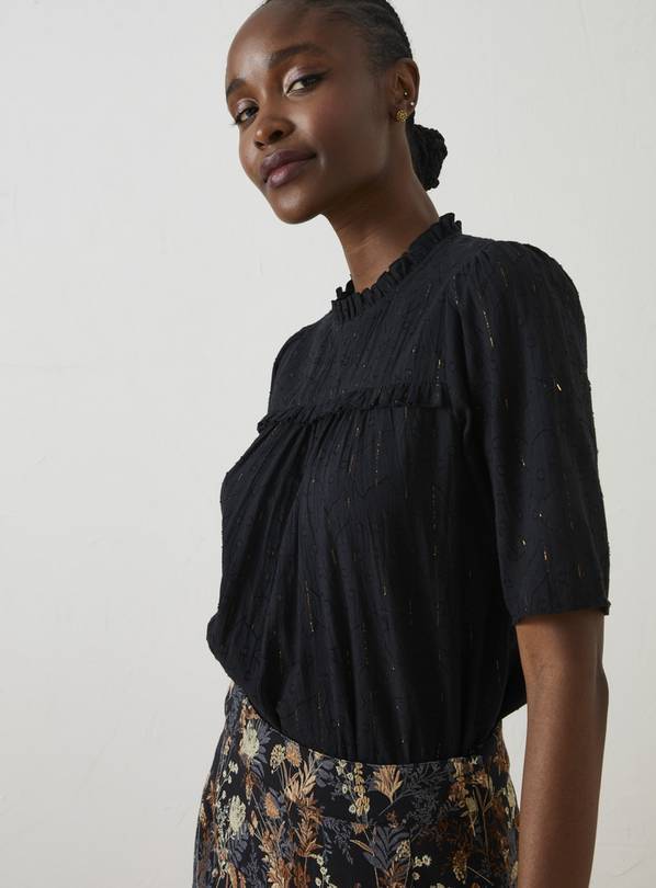 FATFACE Maggie Metallic Blouse 20