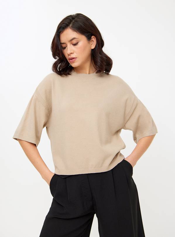 Stone Soft Touch Dropped Shoulder Jumper 14