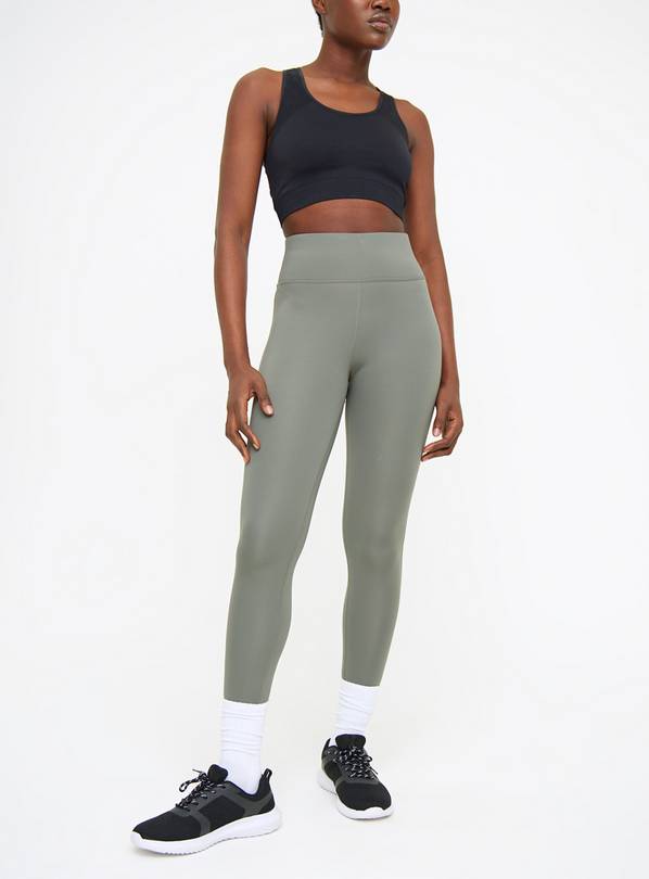 Active Khaki Performance Leggings L