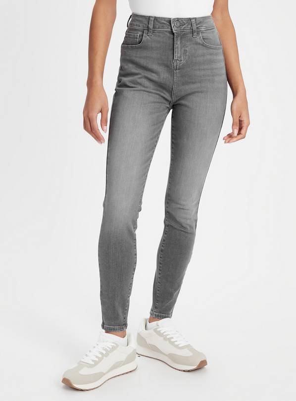 High waisted best sale charcoal jeans