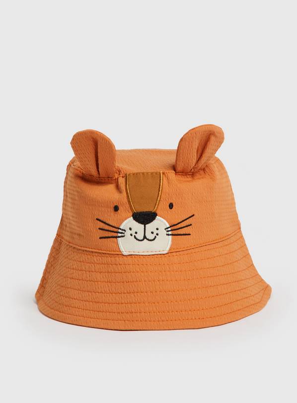 Orange Novelty Tiger Bucket Hat 3-6 months