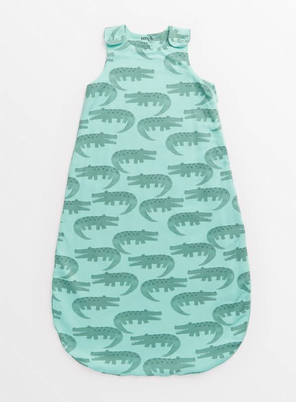 Green Crocodile Print 0.5 Tog Sleeping Bag 18-24 months