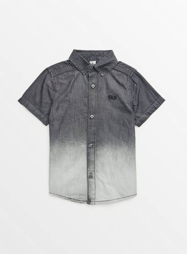 Grey Ombre Short Sleeve Shirt  9 years