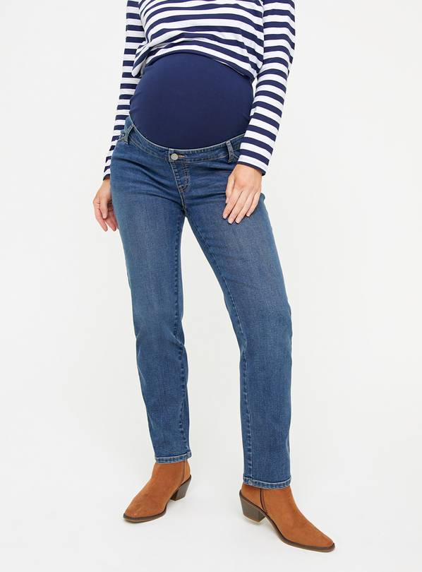 MATERNITY Overbump Straight Leg Denim Jeans  8