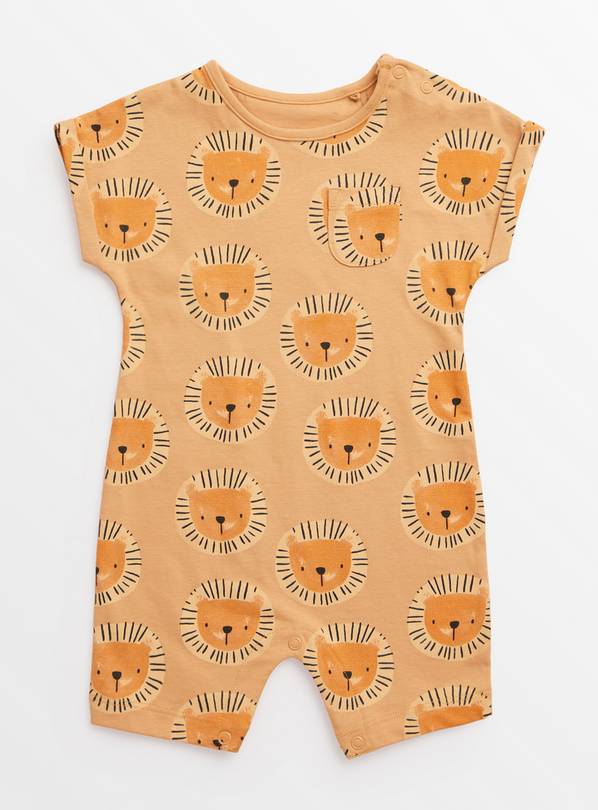 Lion Print Romper Up to 3 mths