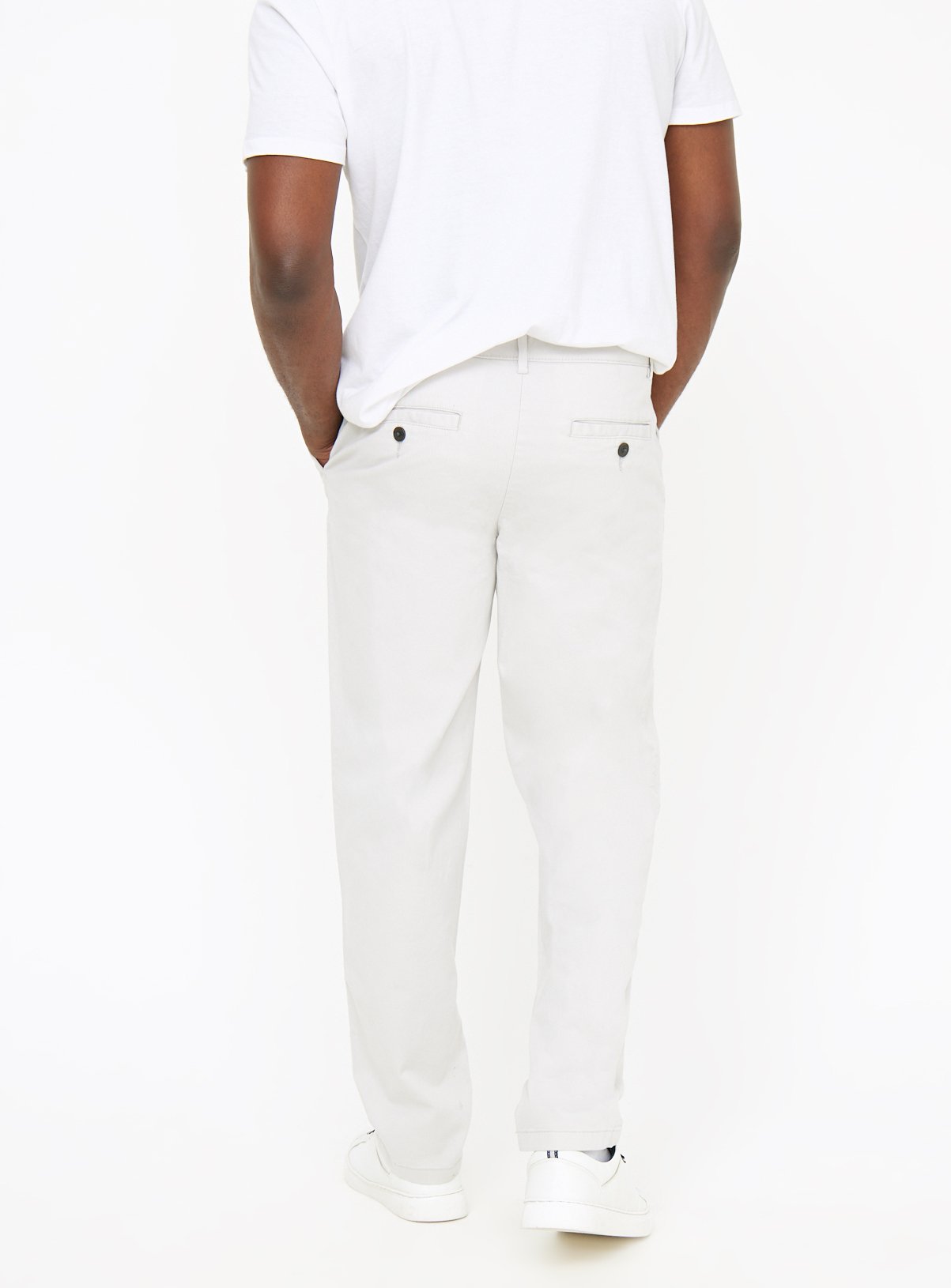 Neutral Straight Leg Chino Trousers 44L - Image 5 thumbnail