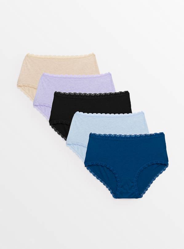 Buy 5 Pack Lace Knickers 10 | Knickers | Tu