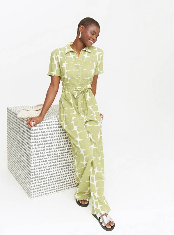 Tu X Scion Lohko Green Belted Jumpsuit  14