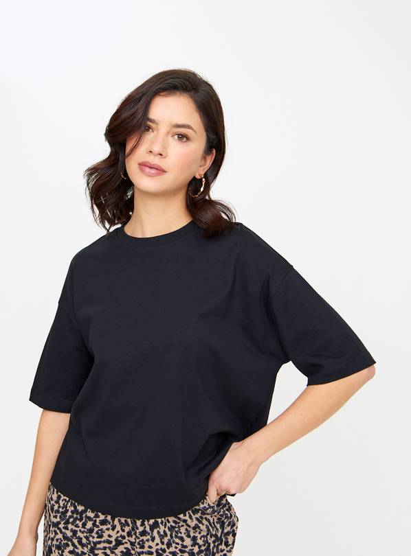 Black Boxy Fit T-Shirt 12