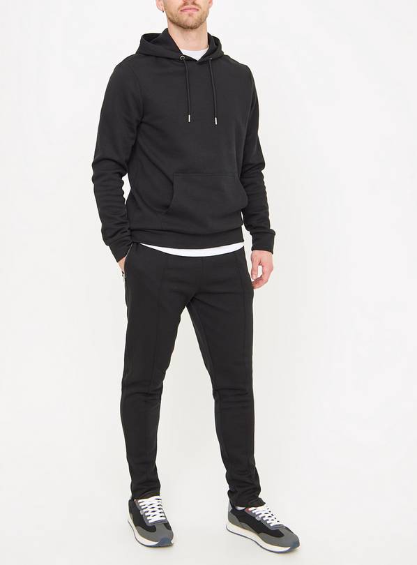 Black Elevated Joggers L