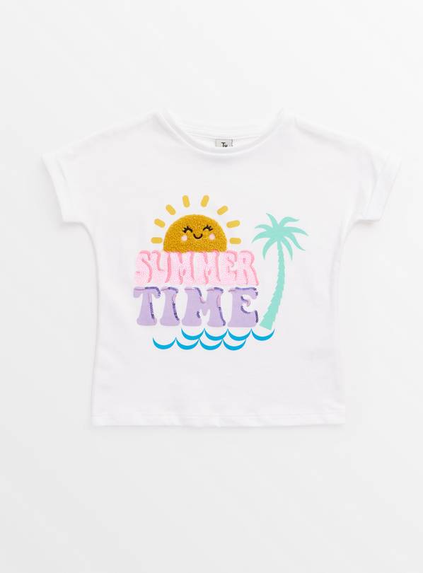 Summer Time Sequin T-Shirt 2-3 years