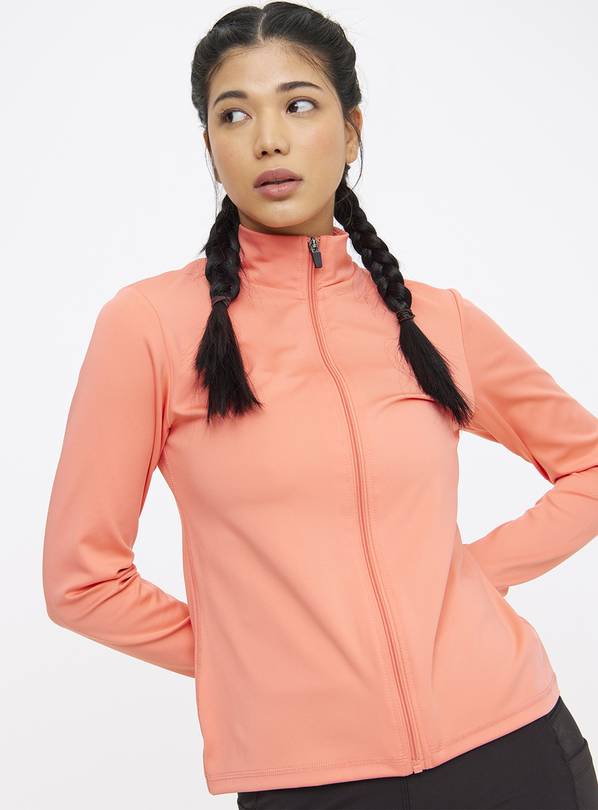 Active Coral Zip-Through Jacket XL