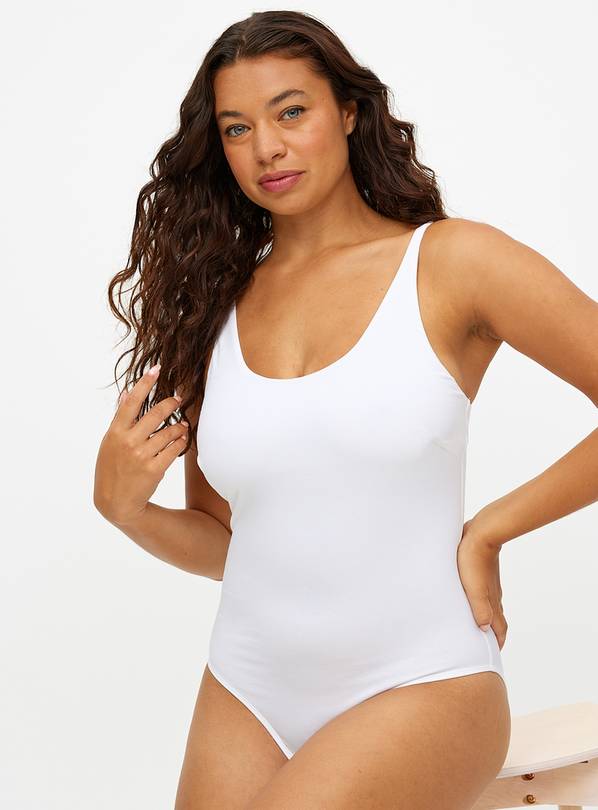 White Smooth Scoop Neck Body XXL