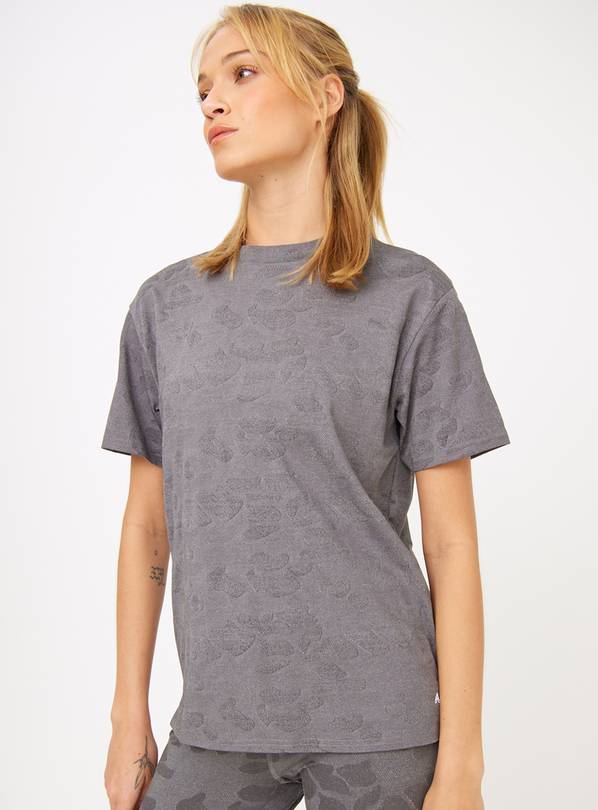 Active Charcoal Jacquard Embossed T-Shirt XL