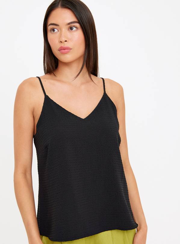 Black Textured Cami Top 12