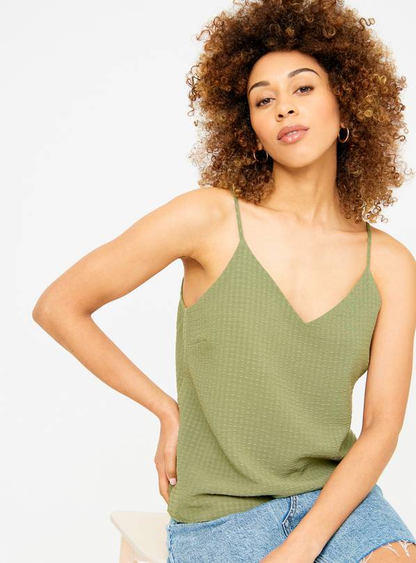 Khaki Crinkle Cami Top 16