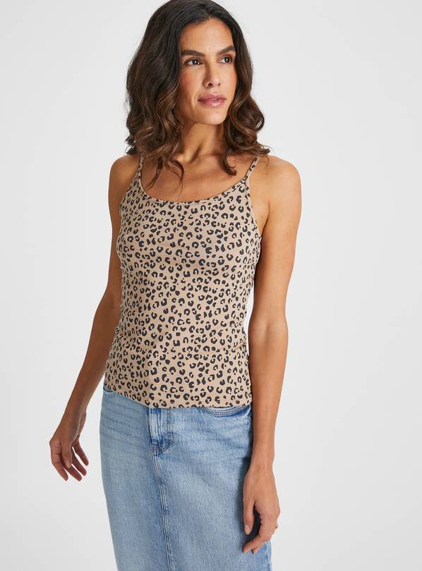 Buy Animal Print Cami Vest Tops 2 Pack 10, Camisoles and vests