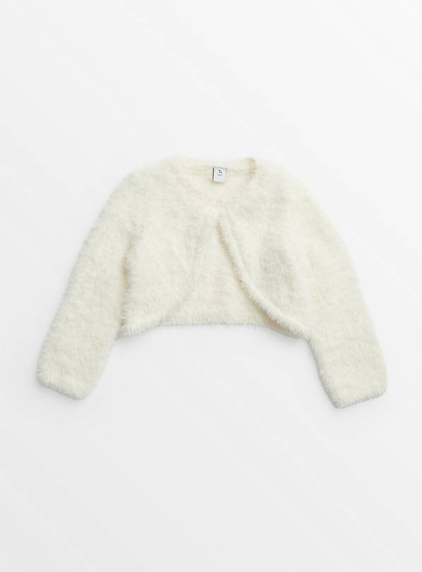 Cream clearance fluffy cardigan