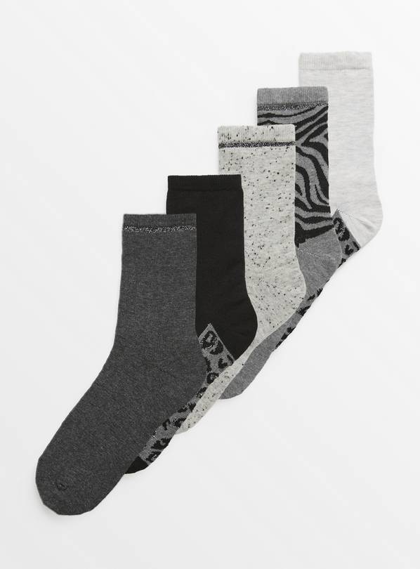 Buy Animal Print Socks 5 Pack 48 Socks Tu