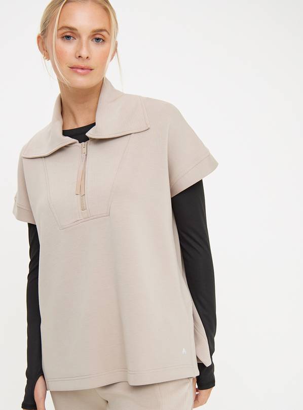 Active Neutral Sleeveless Scuba Sweatshirt S