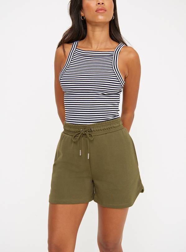 Khaki Runner Shorts  L