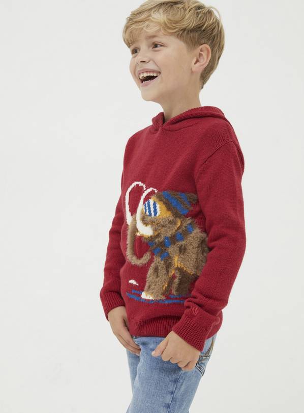 FATFACE Wilfred Mammoth Hooded Jumper 3-4 Years