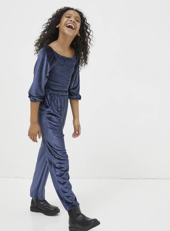 Kids store velvet jumpsuit