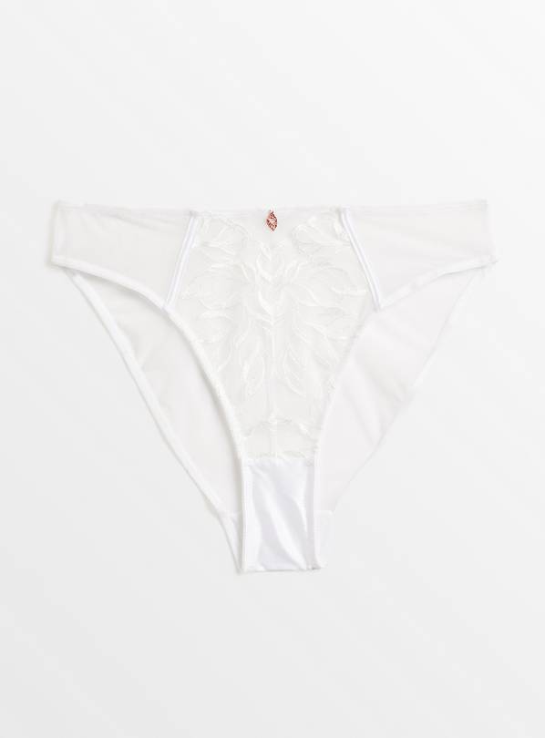 Ivory Bridal High Waisted Lace High Leg Knickers 18