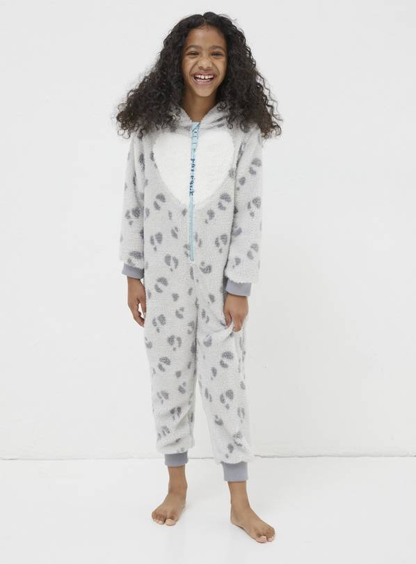 Buy FATFACE Sadie Snow Leopard Onesie 5 6 Years Pyjamas Tu