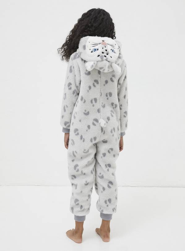 Buy FATFACE Sadie Snow Leopard Onesie 5 6 Years Pyjamas Tu