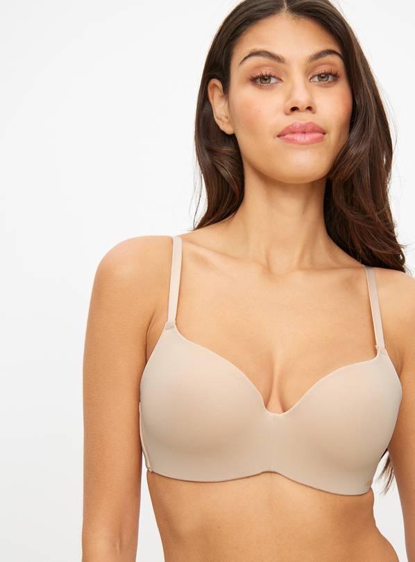 Beige Flexiwire Moulded Padded Bra 36E