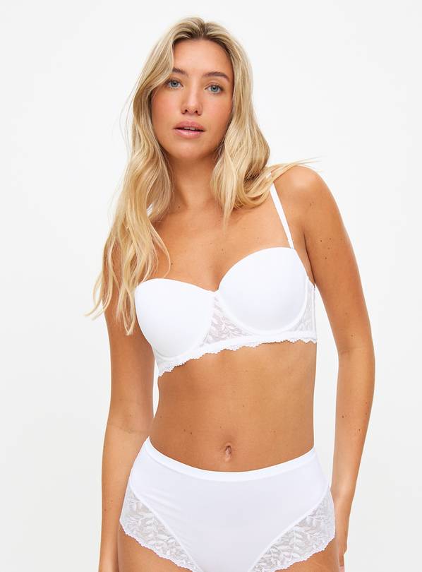 White Multiway Soft Cup Balcony Bra 40C