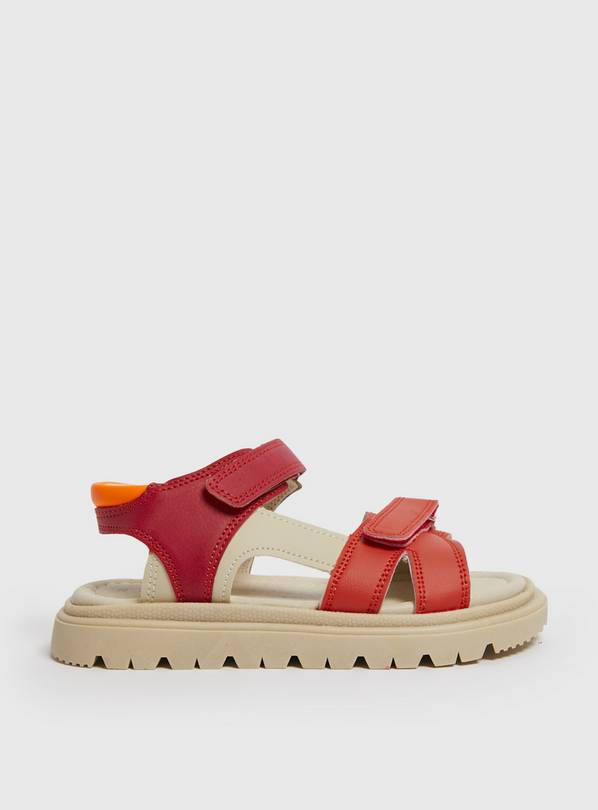 Red & Orange Chunky Sandals 7 Infant